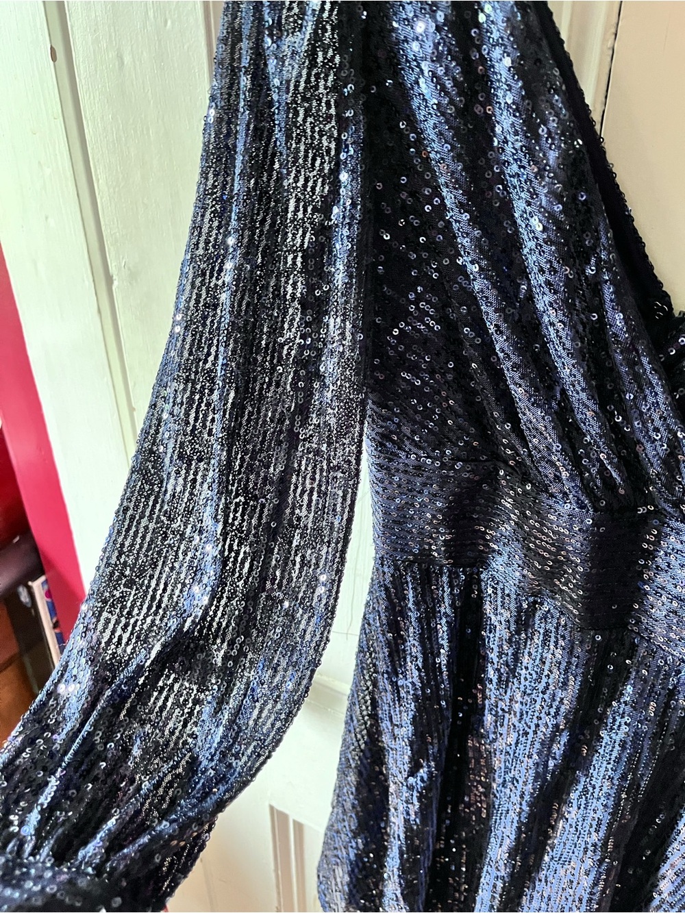 Le Chateau Sequinned Navy
Blue Cocktail Dress size Small - Picture 5 of 9